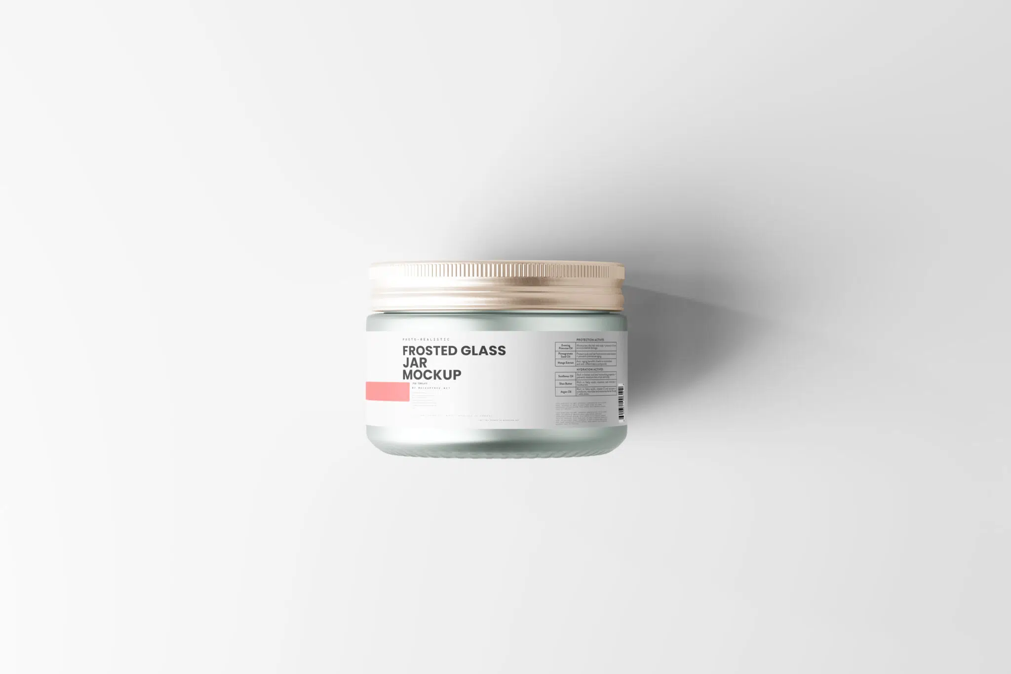 Frosted Glass Jar Mockup Mockup Free