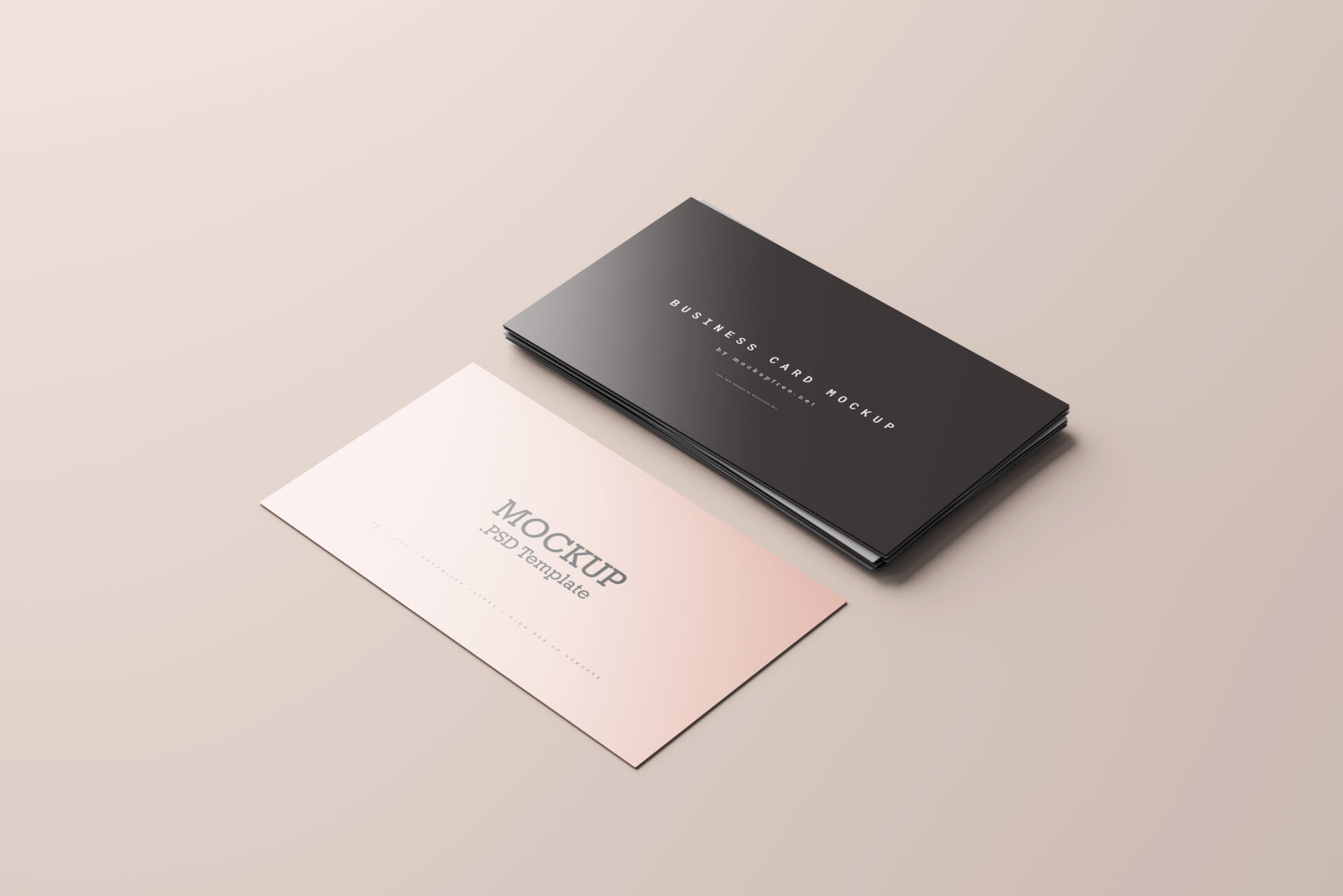 Business Card Stack Mockup Mockup Free