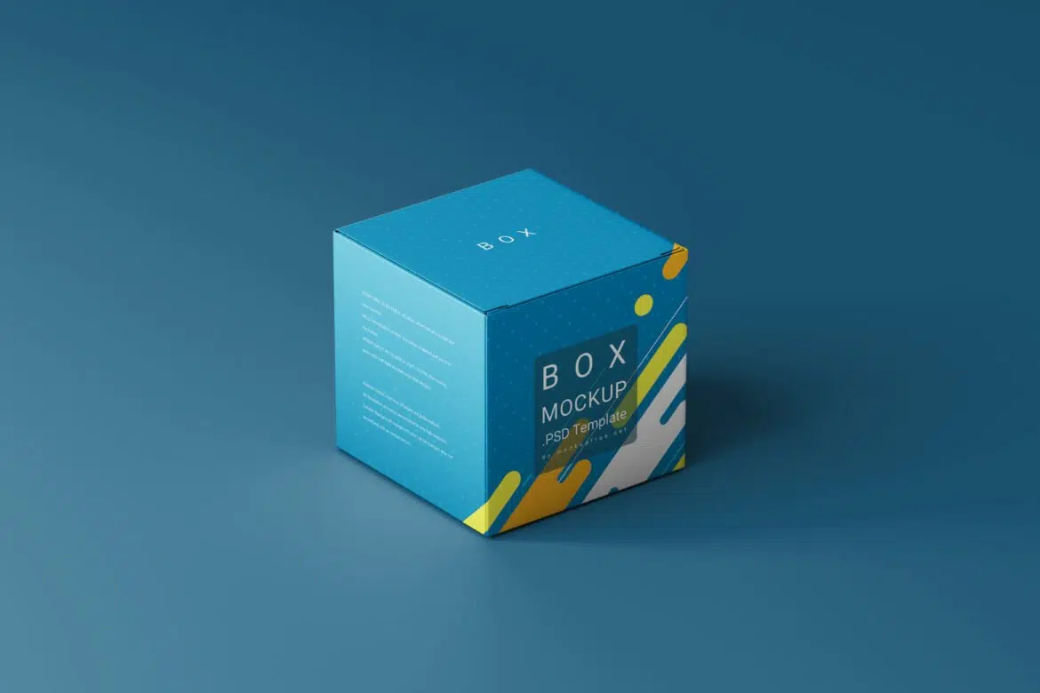 Square Box Mockup - Mockup Free