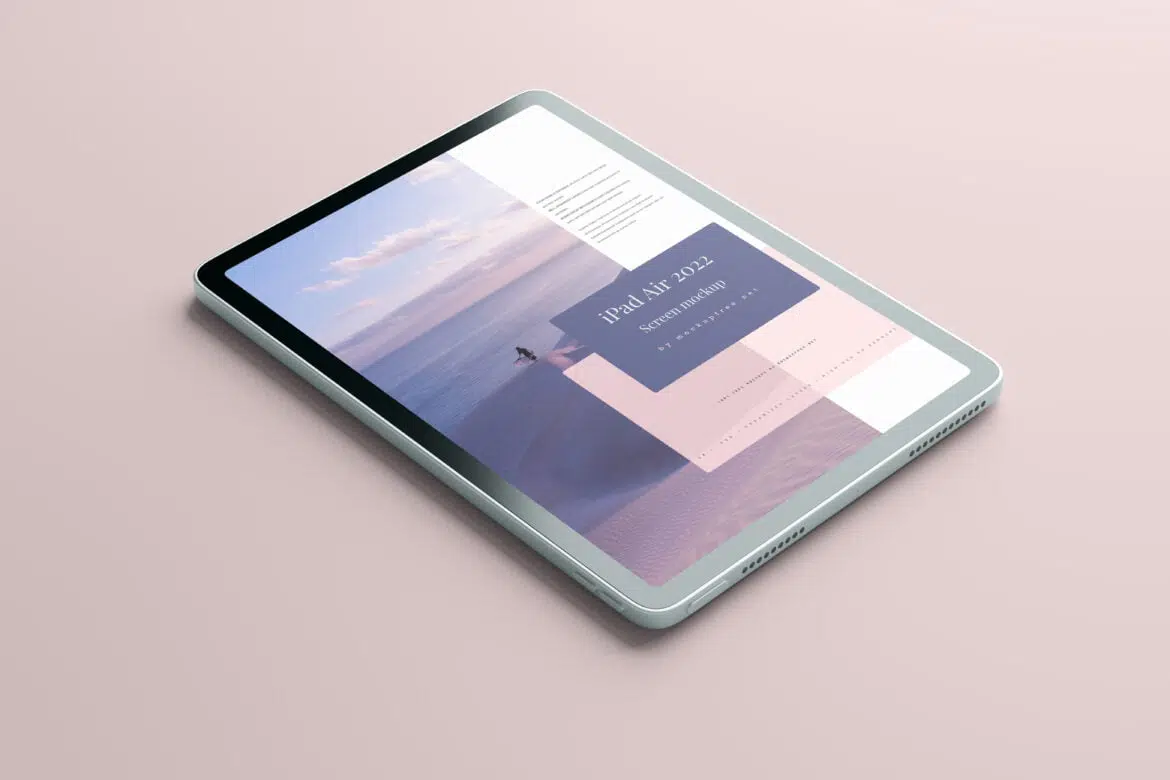 Apple iPad Air 2022 Mockup - Mockup Free