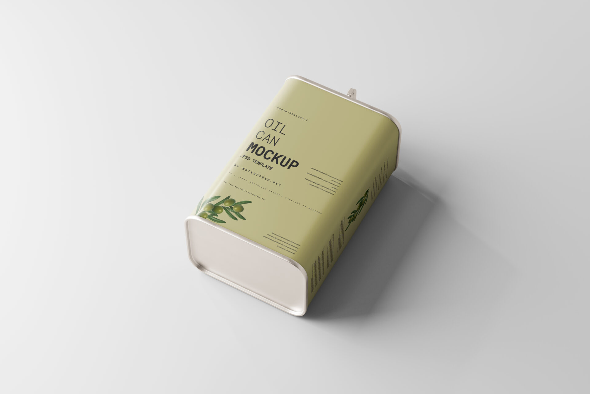 Oil Can Mockups - Mockup Free