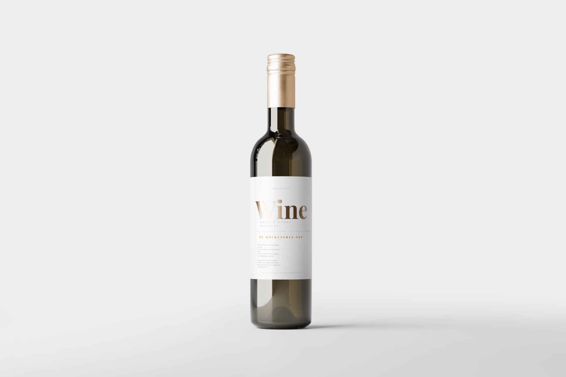 Wine Bottle Mockup Bundle - Mockup Free