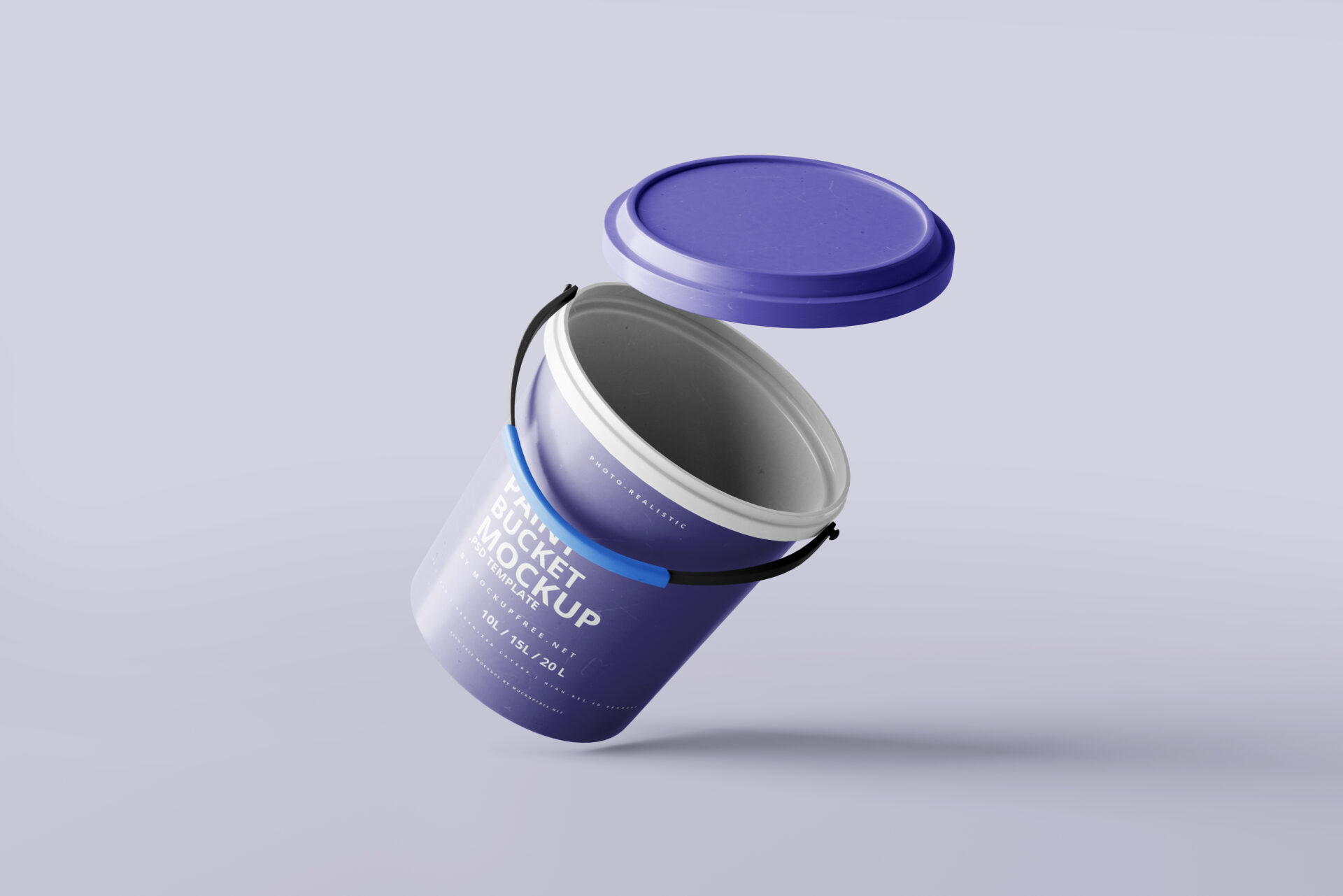 Paint Bucket Mockup - Mockup Free