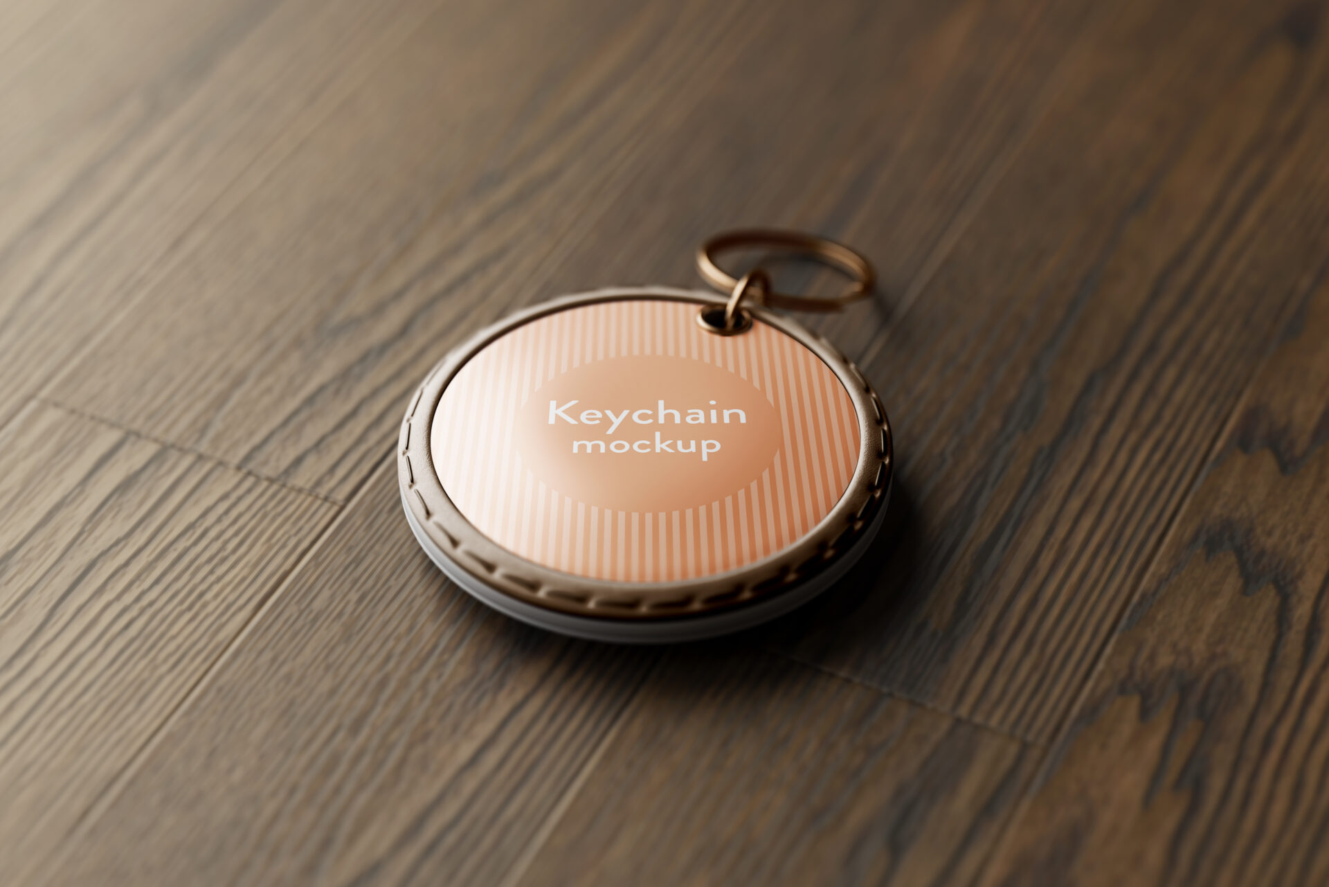 Round Keychain Mockup Mockup Free