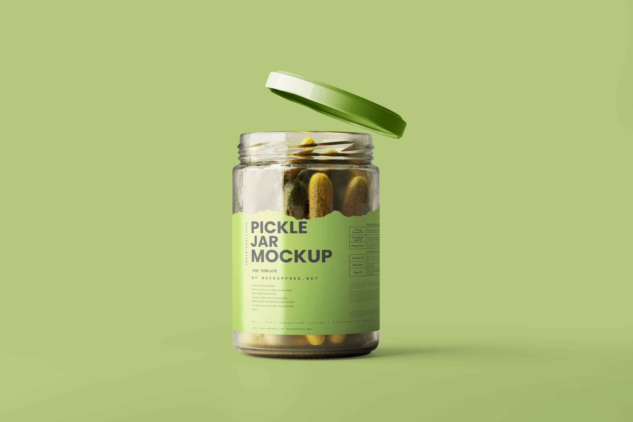 Pickle Jar Mockup Mockup Free