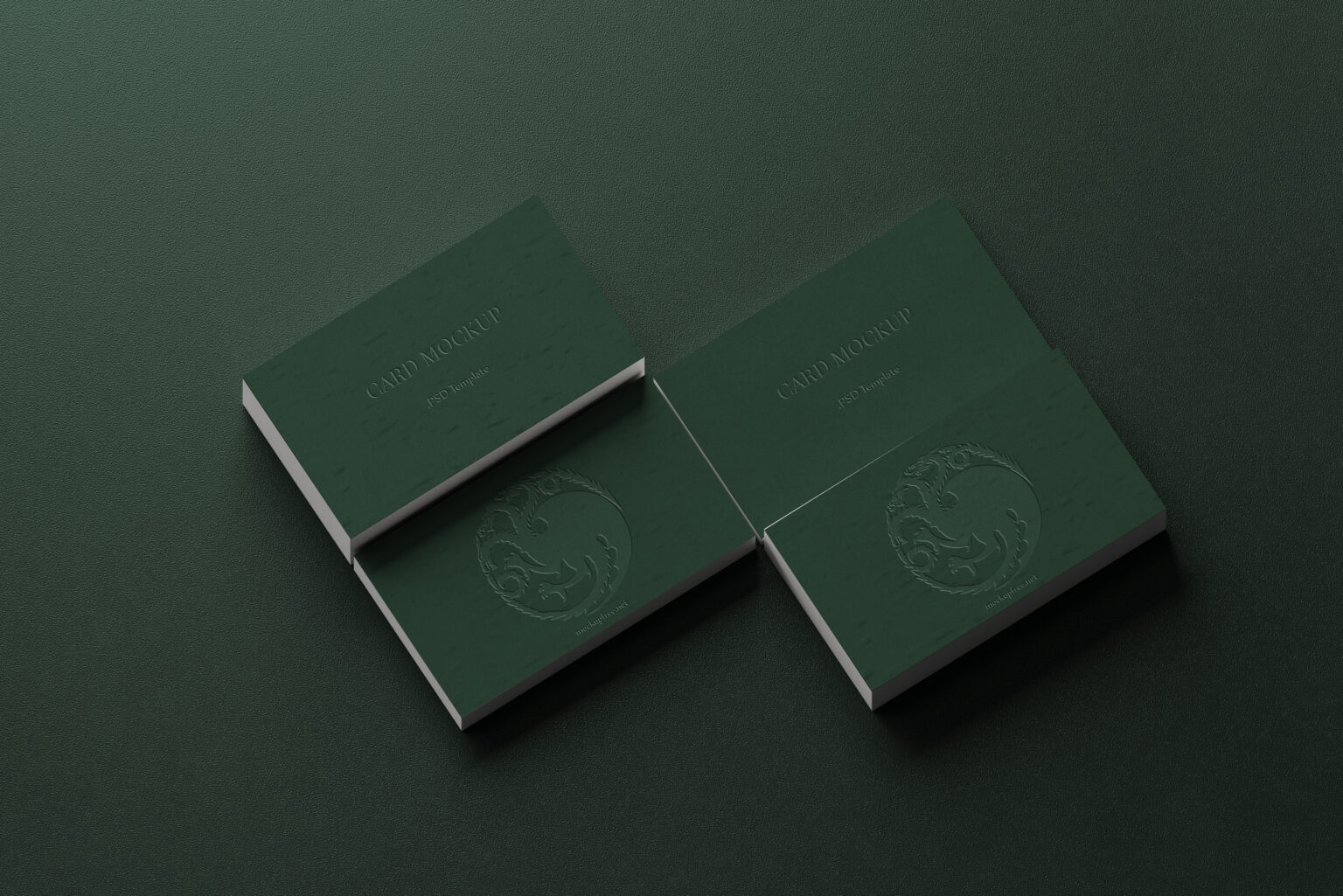 Embossed Business Card Mockup Mockup Free