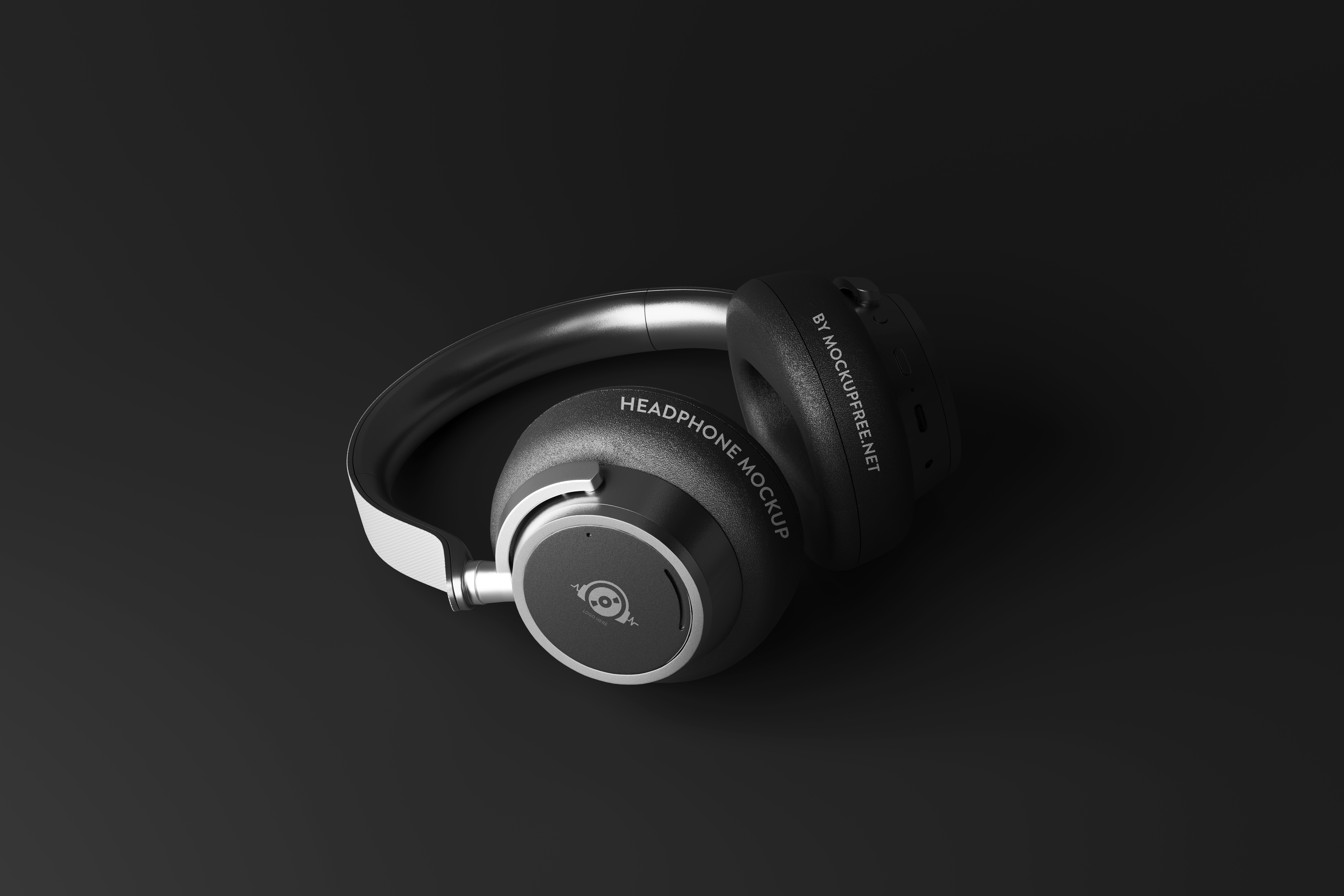 Wireless Headphone Mockup - Mockup Free