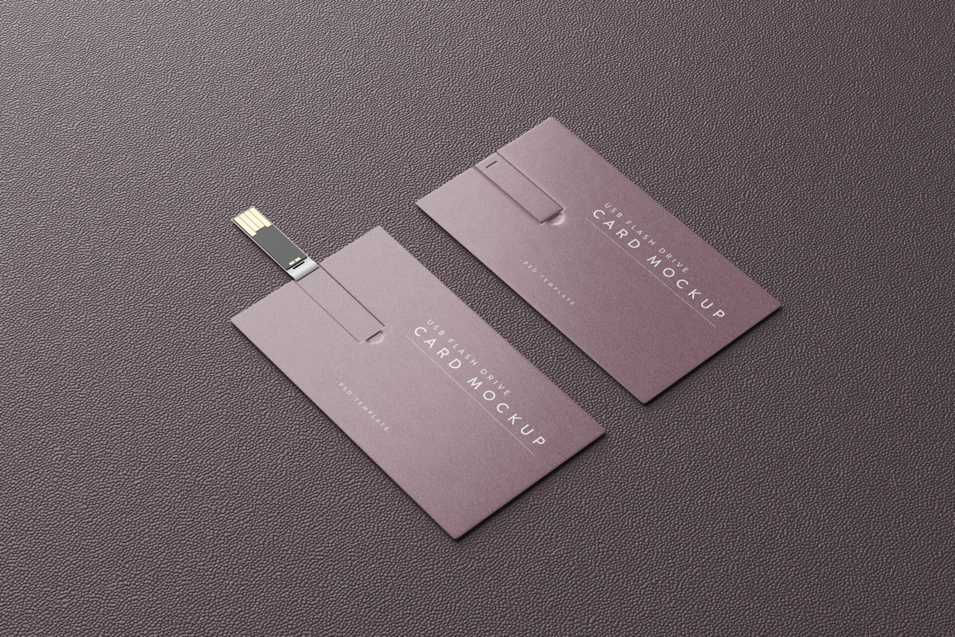 USB Flash Drive Business Card Mockup Mockup Free