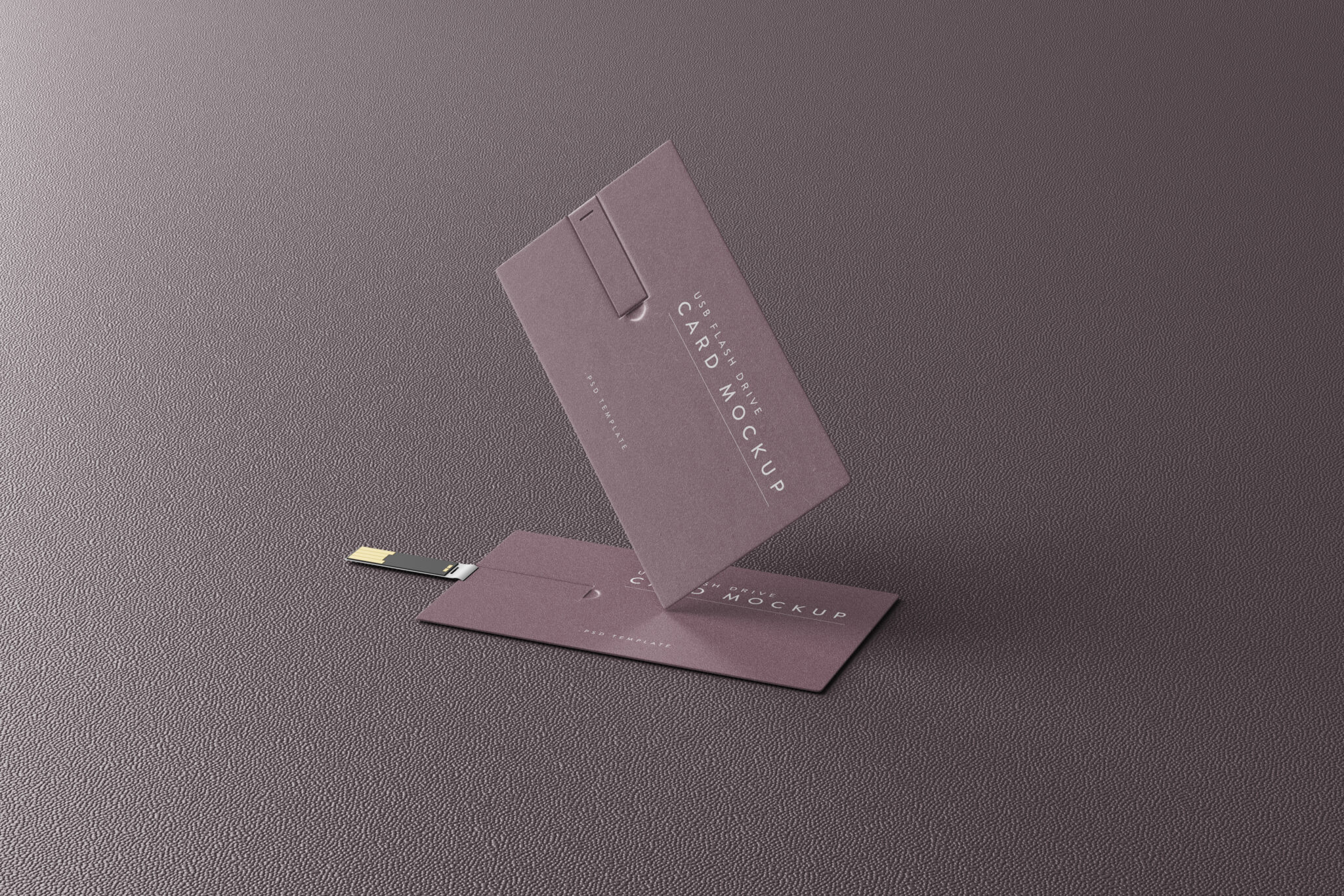 USB Flash Drive Business Card Mockup Mockup Free