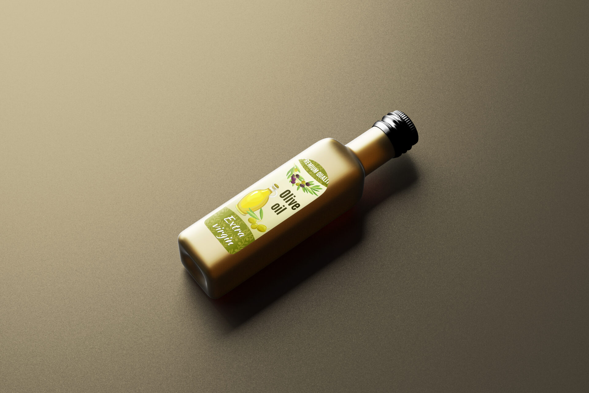 Square Cooking Oil Bottle Mockup Mockup Free