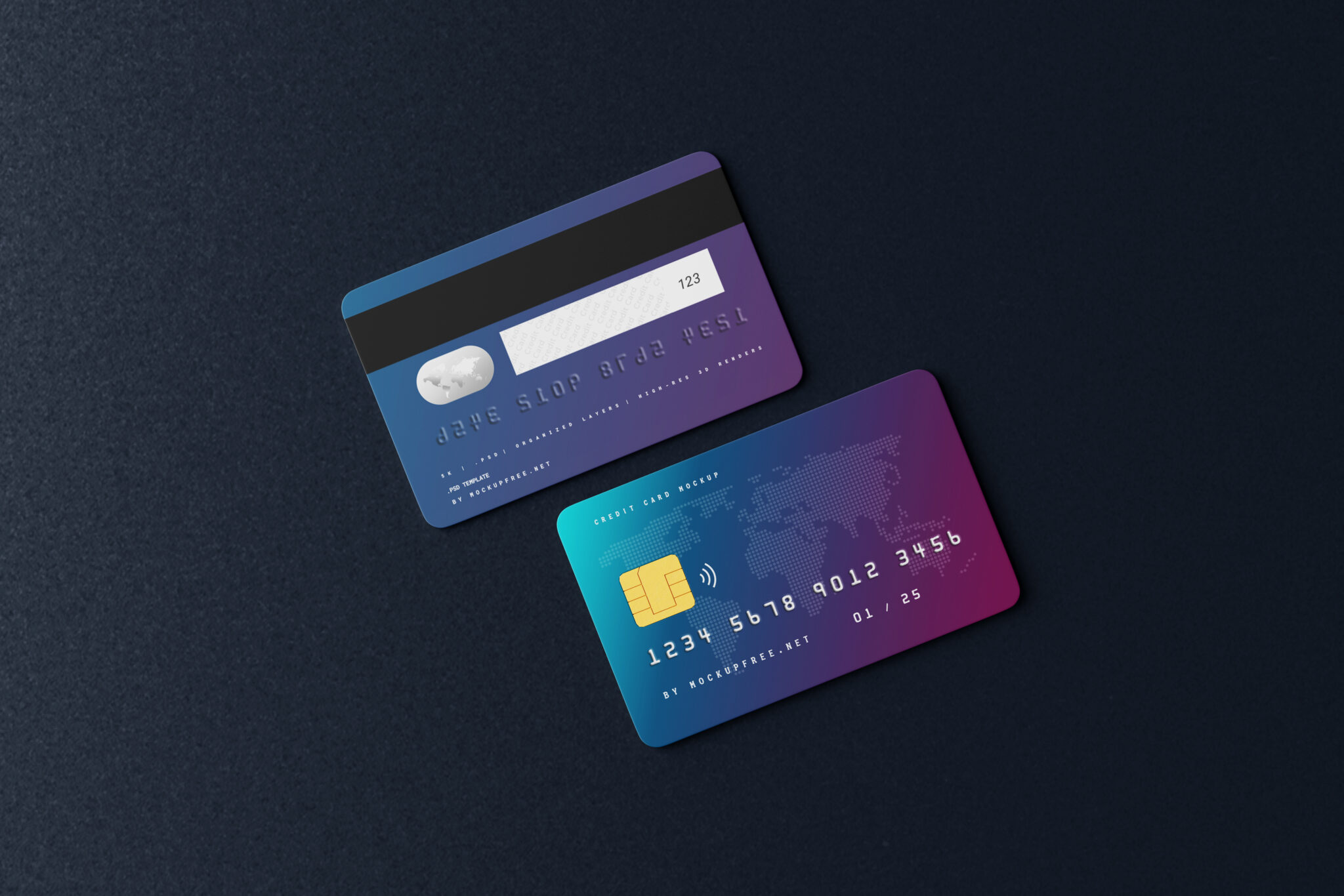 Credit Card Mockups - Mockup Free