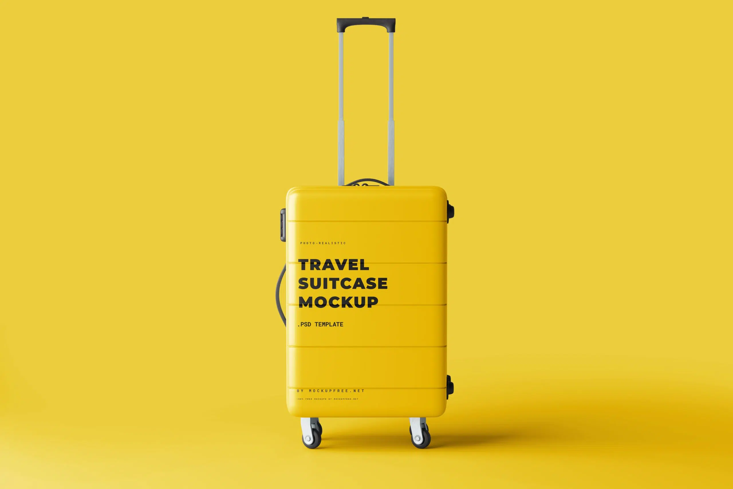 travel suitcase mockup