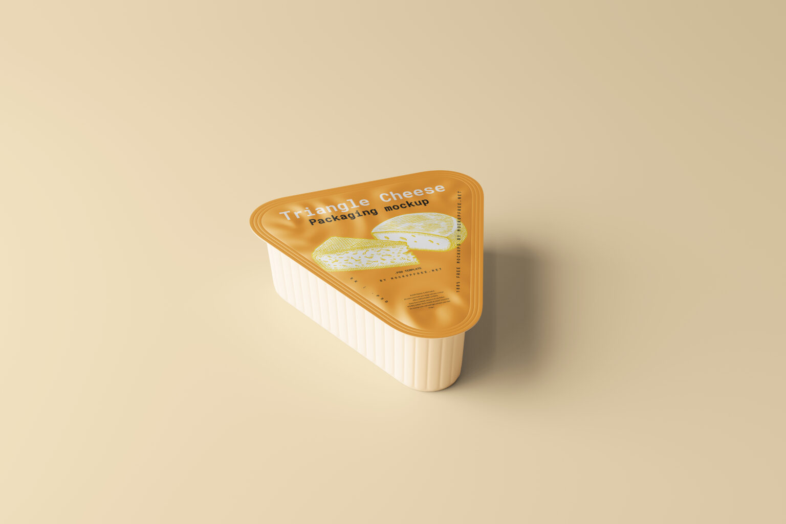 Triangle Cheese Packaging Mockup - Mockup Free