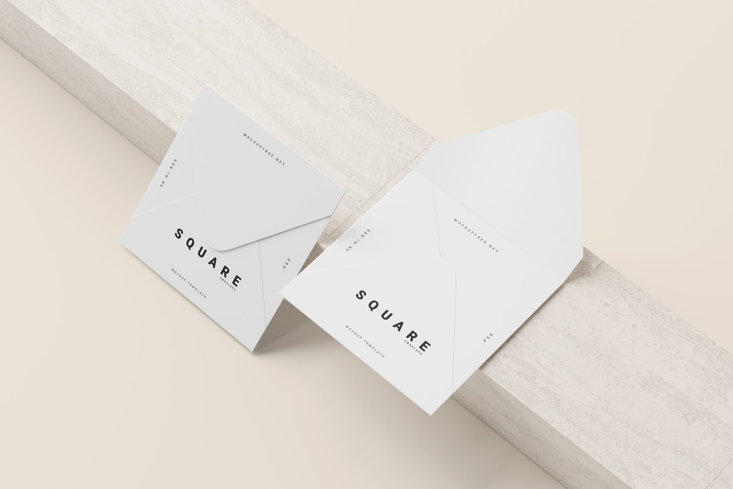 Square Envelope Mockups Mockup Free