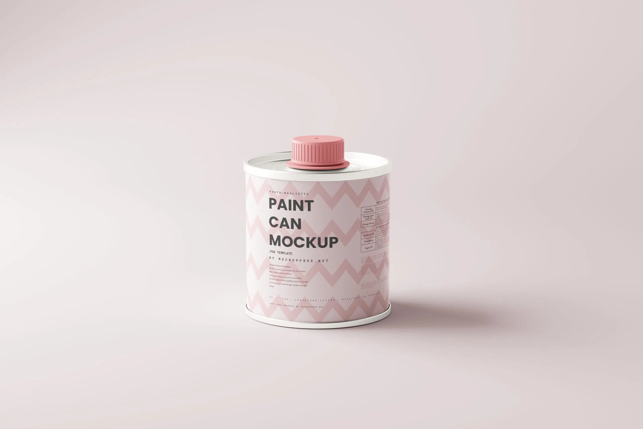Free paint can mockup - Mockups Design