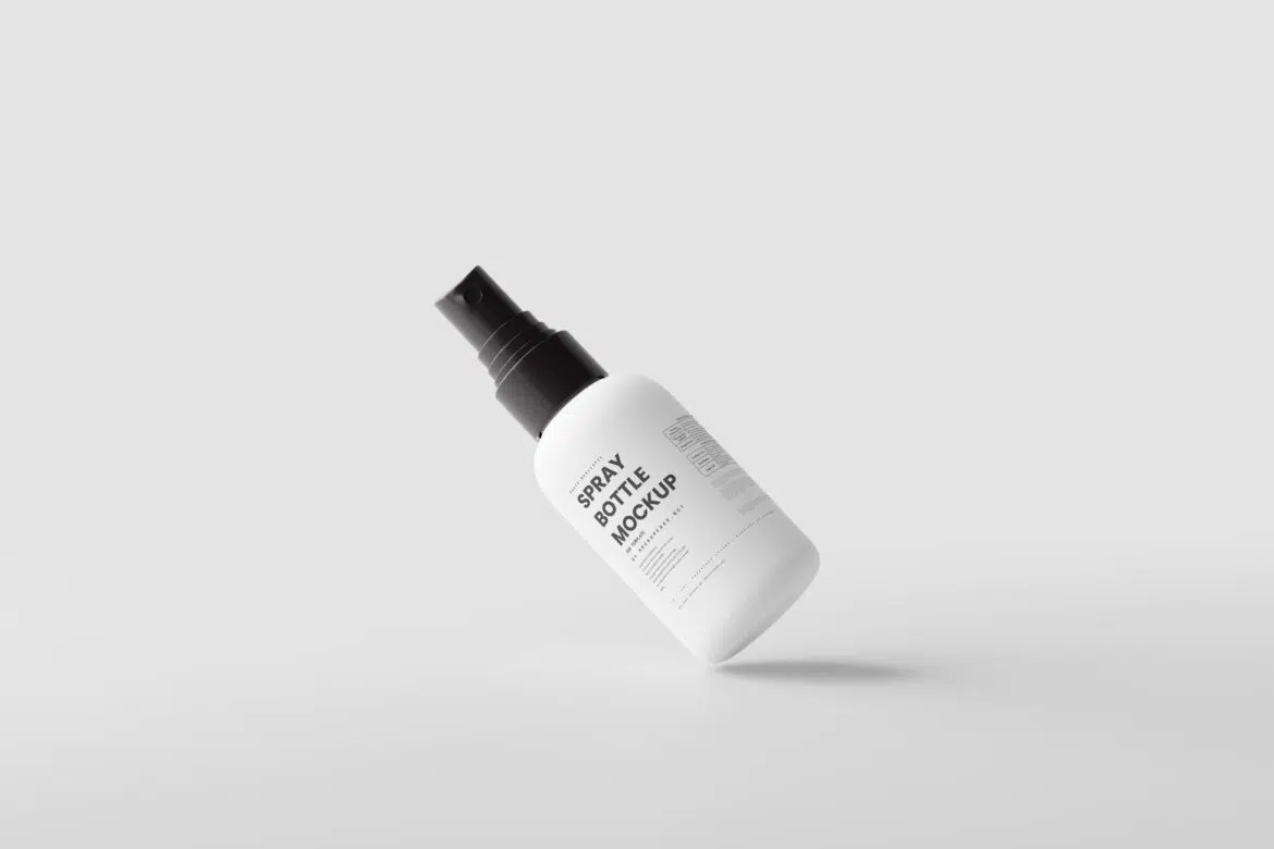 Small Spray Bottle Mockup - Mockup Free