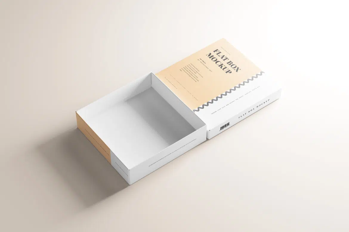 Flat Box Mockup - Mockup Free