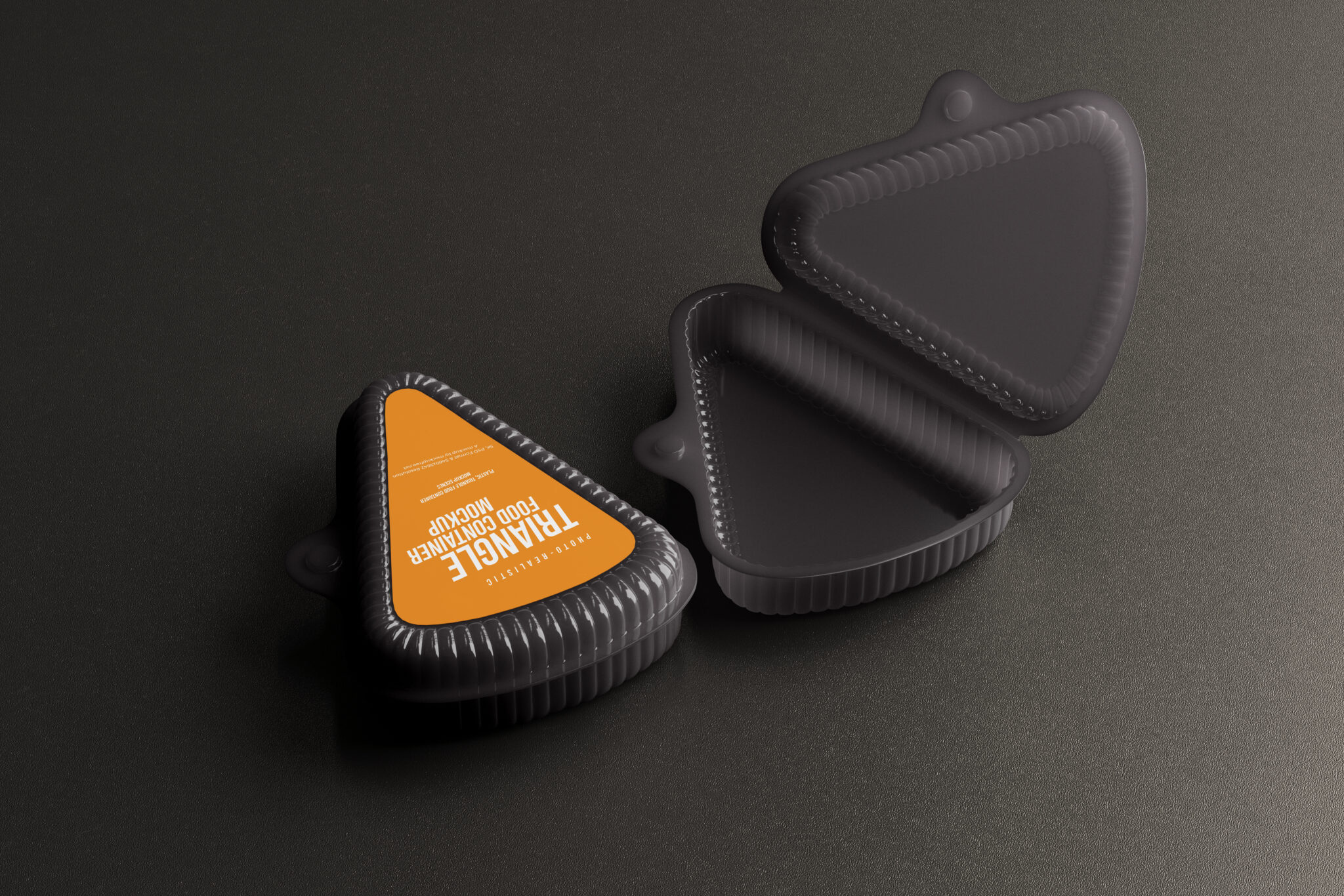 Triangle Food Container Mockup Mockup Free
