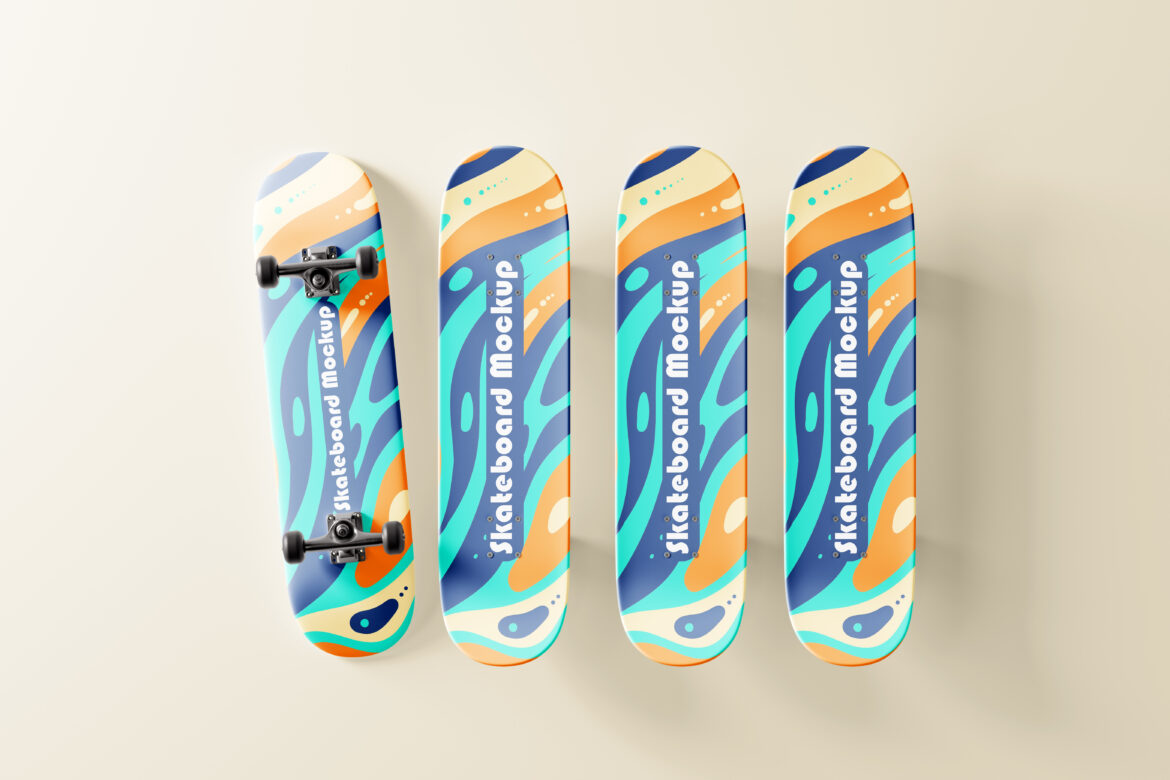 Skateboard Mockup Mockup Free