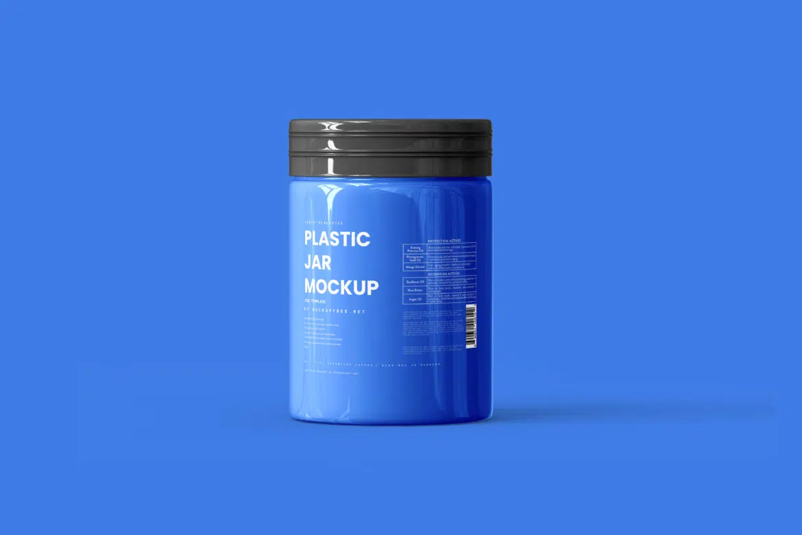 Plastic Supplement Jar Mockup - Mockup Free