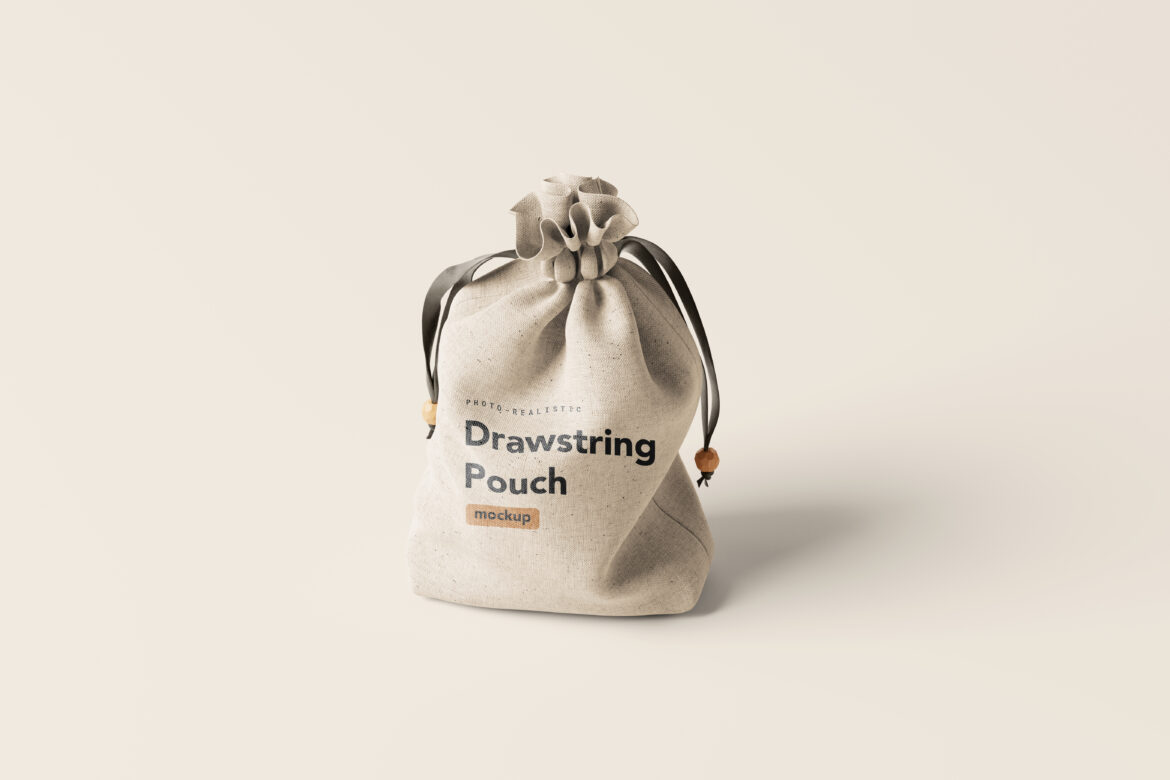 Drawstring Pouch Mockup Mockup Free