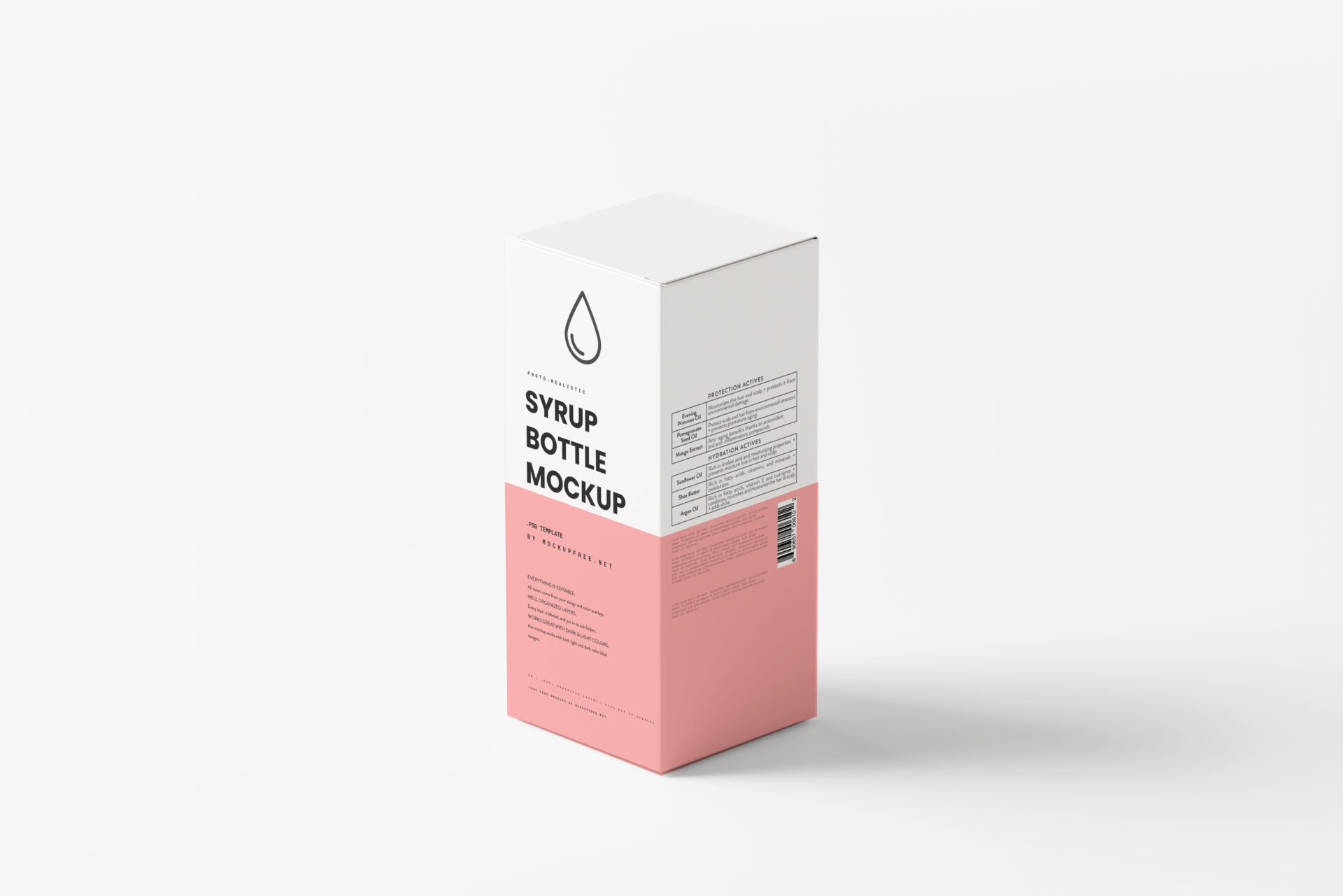 syrup box mockup free download