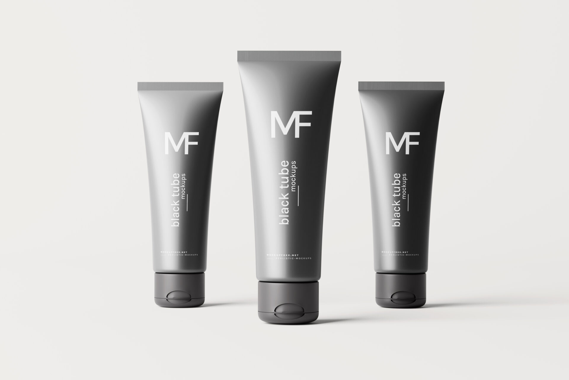 Black Cream Tube Mockup - Mockup Free