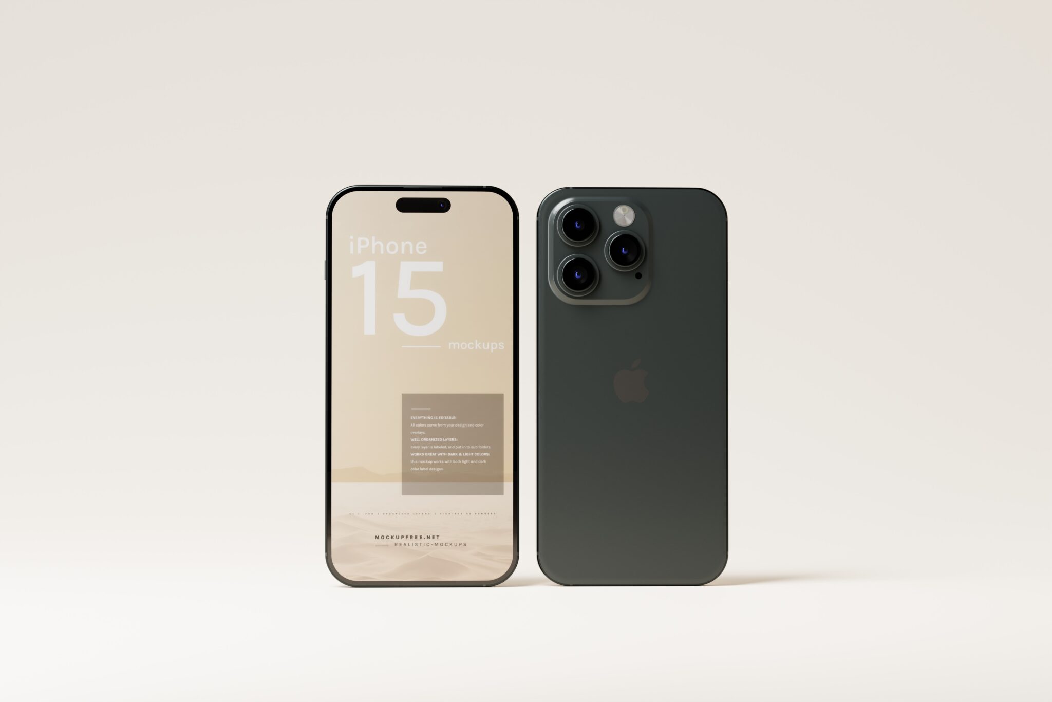 iPhone 15 Pro and Pro Max Mockups - Mockup Free