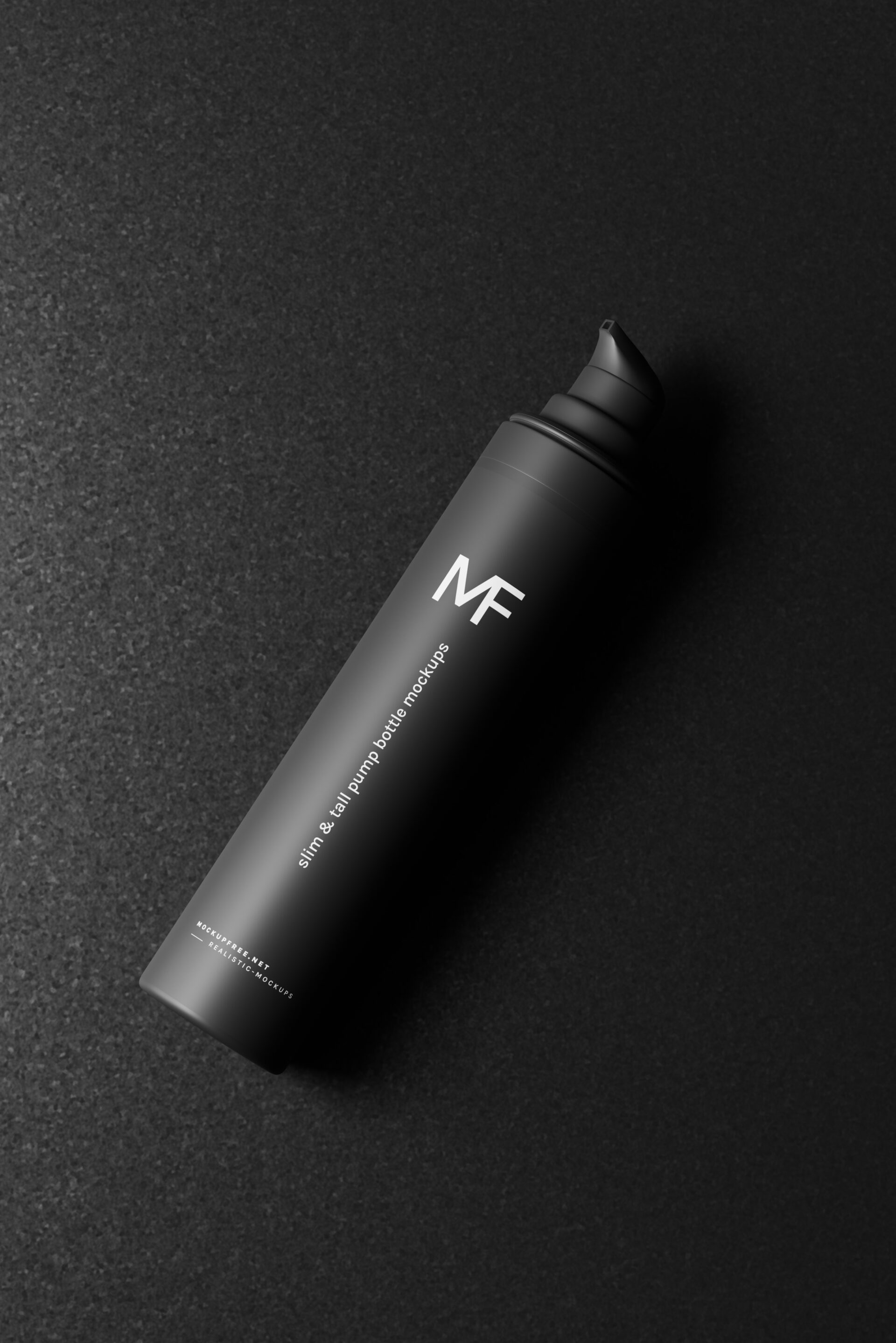 Tall Airless Pump Bottle Mockup Mockup Free