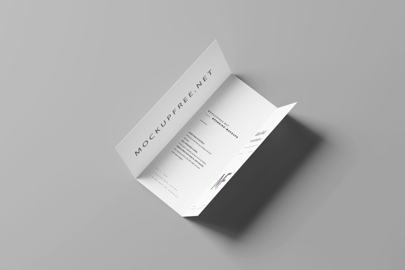Gate Fold Brochure Mockups - Mockup Free