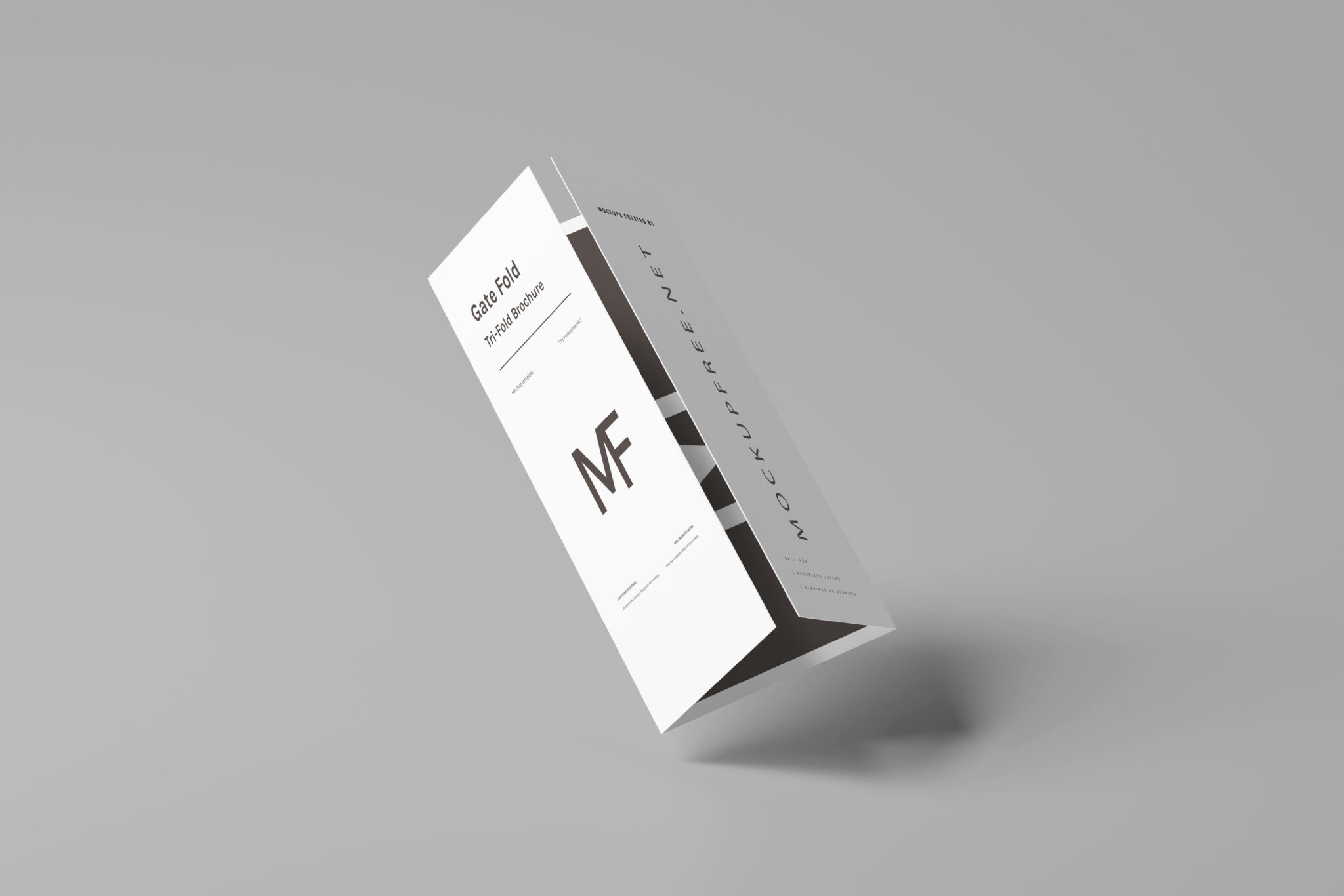 Gate Fold Brochure Mockups - Mockup Free