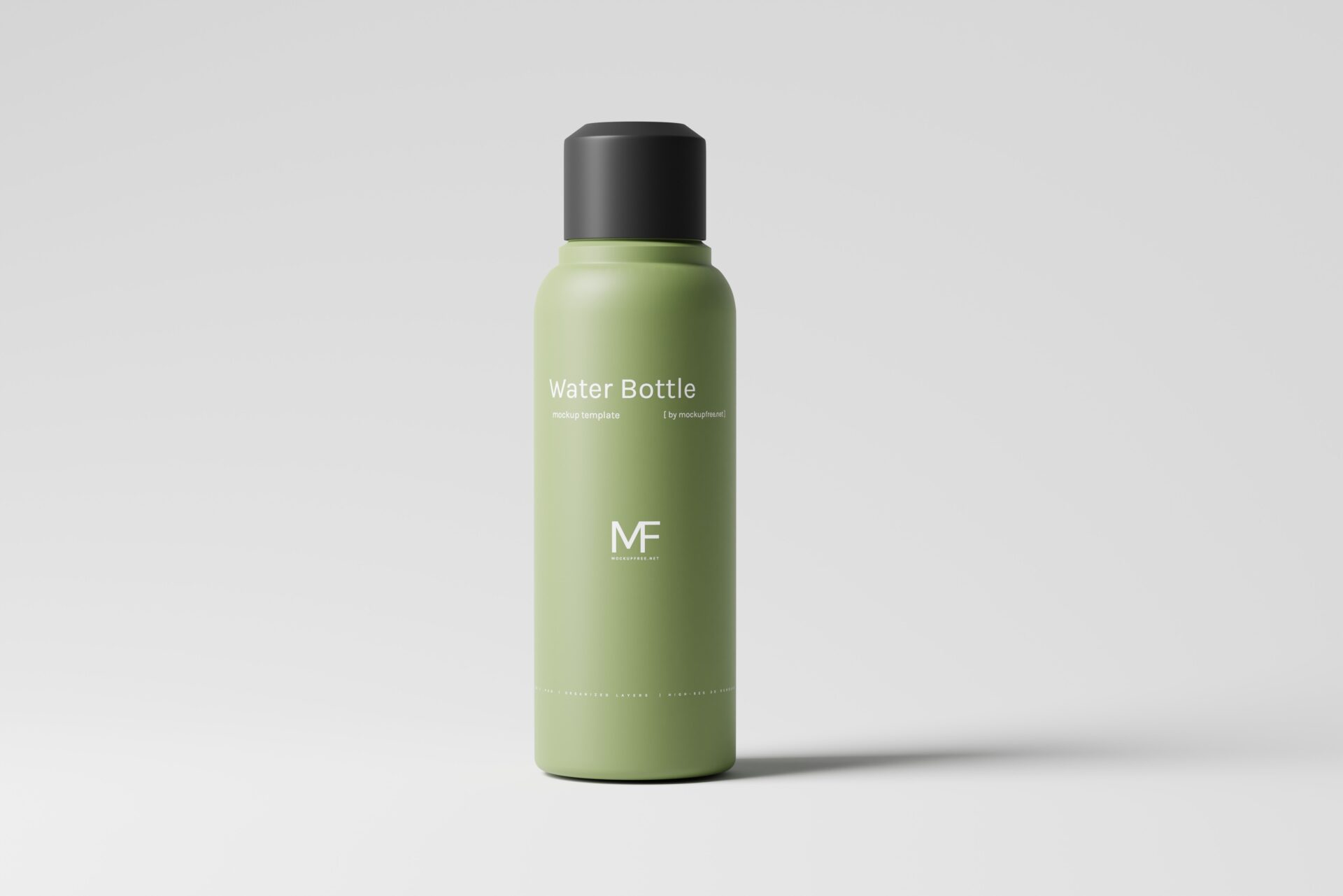 Reusable Plastic Water Bottle Mockups - Mockup Free