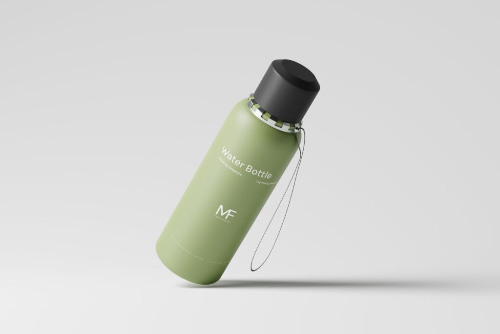 Reusable Plastic Water Bottle Mockups