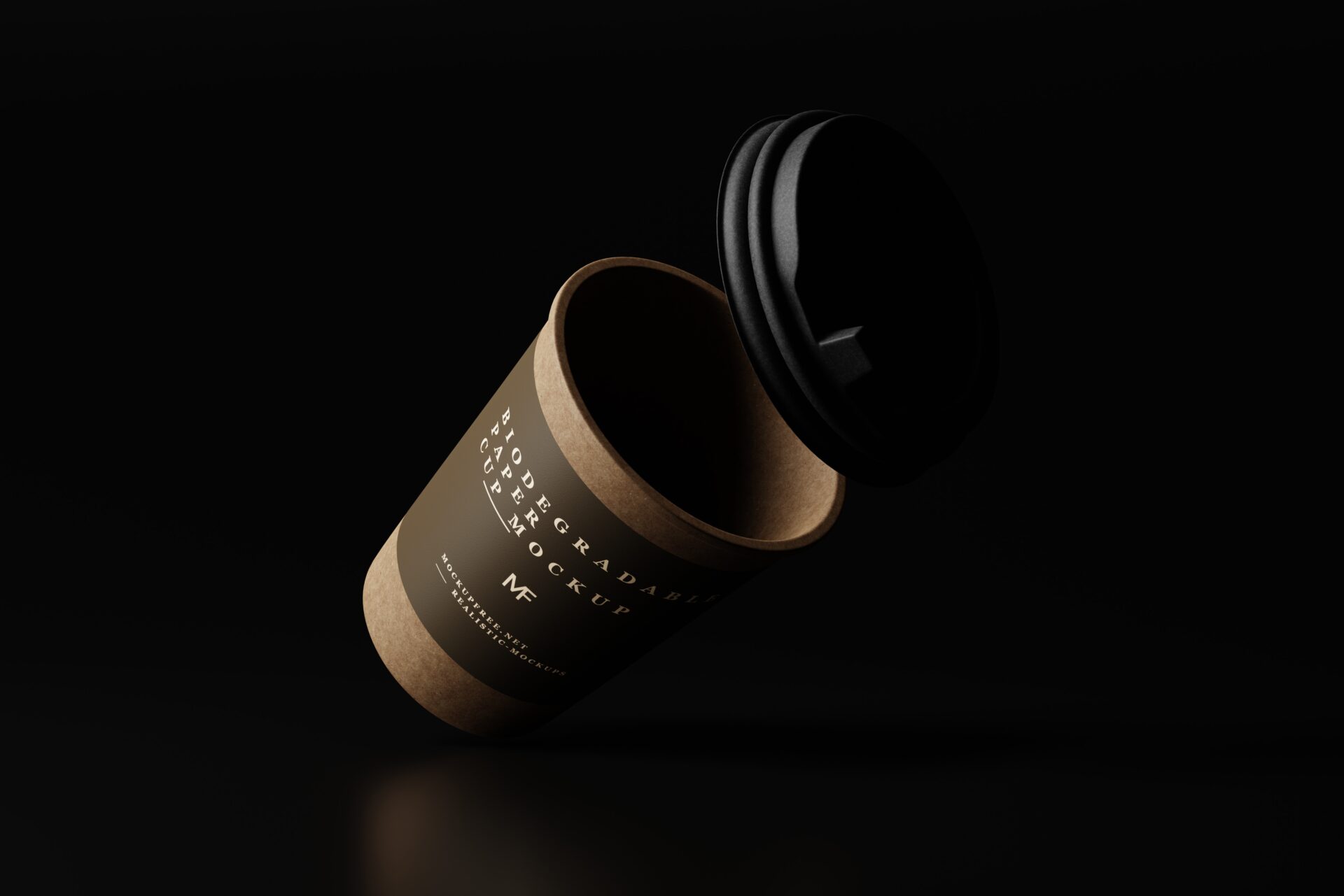 Biodegradable Paper Cup Mockups - Mockup Free