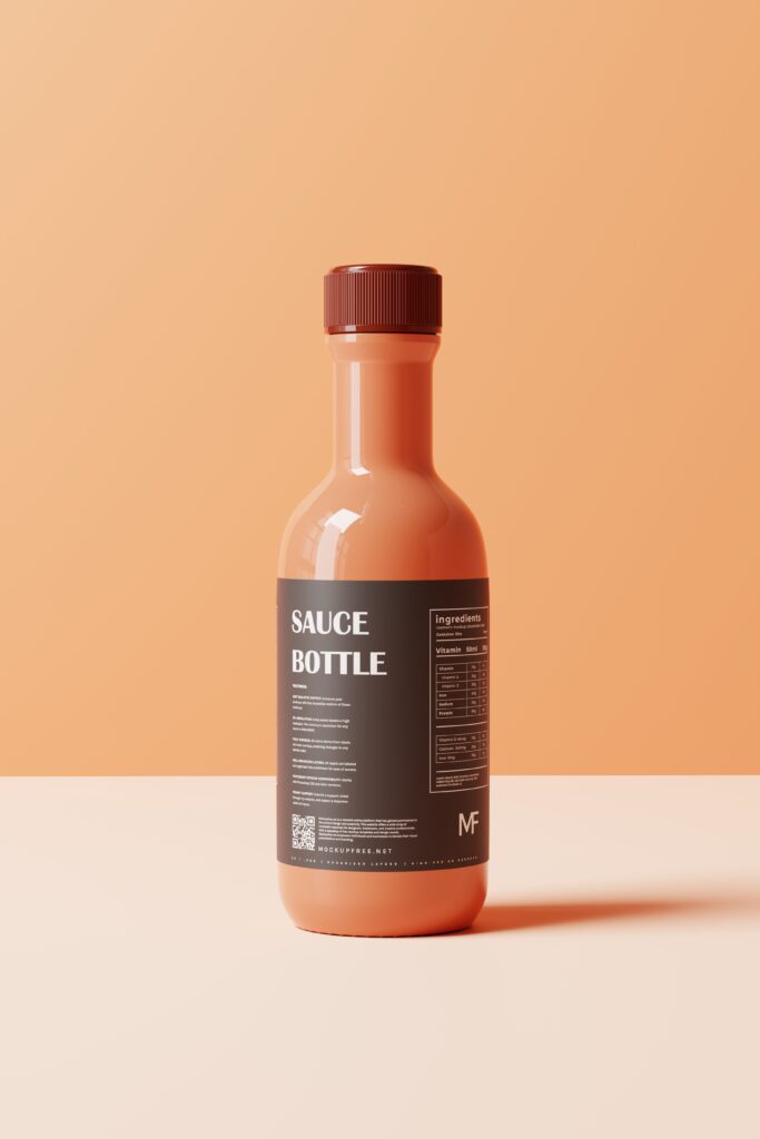 Sauce Bottle Mockup