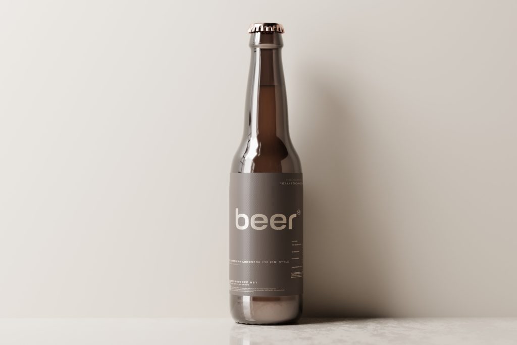 North American Long-neck (or ISB) Style Beer Bottle Mockups