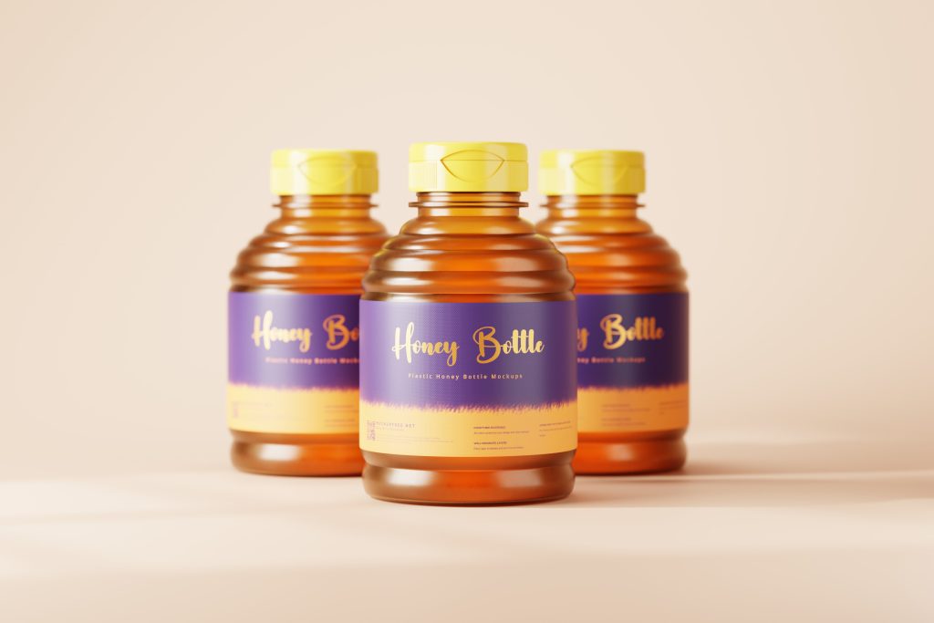 Plastic Honey Bottle Mockups