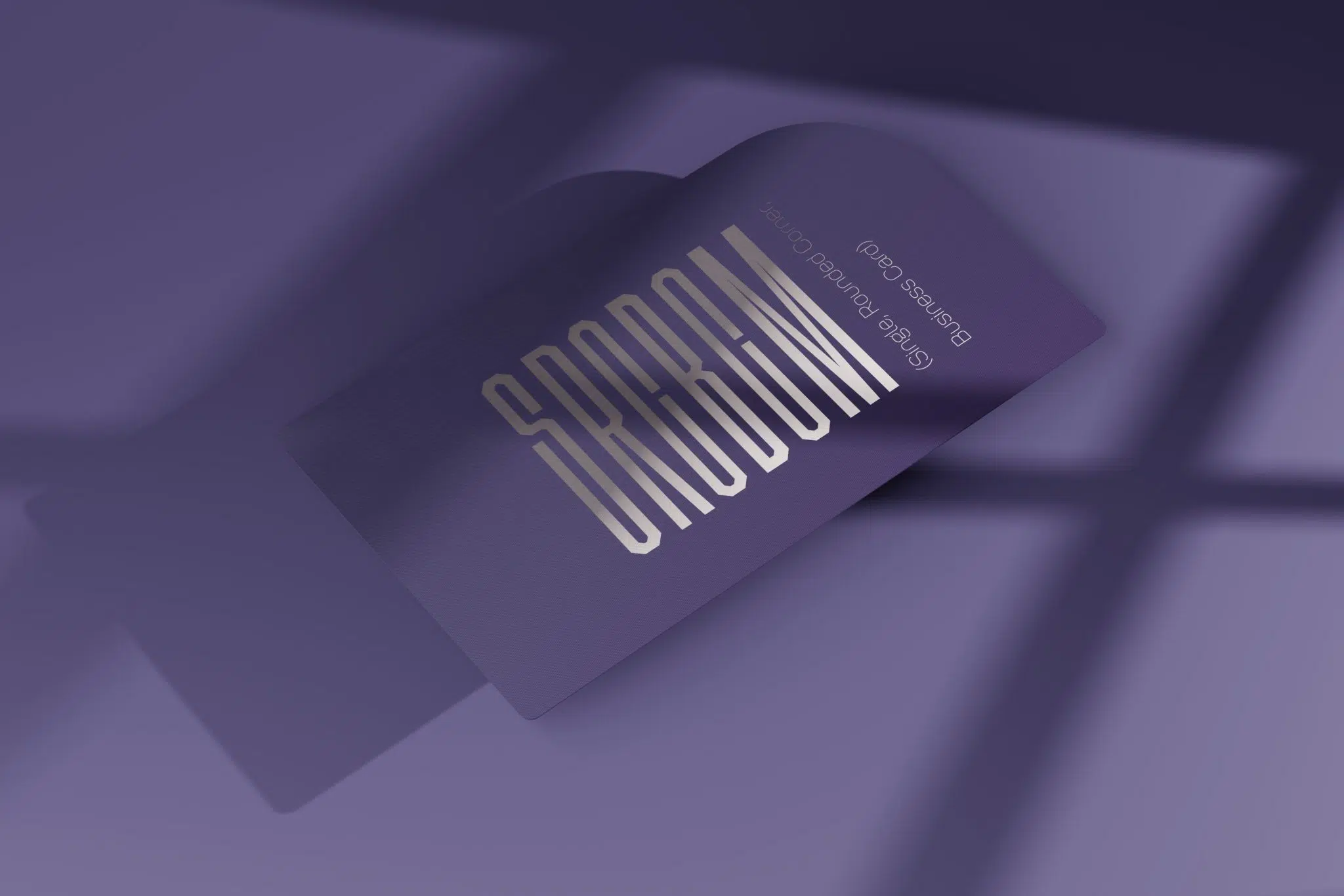 Single Rounded Corner Business Card Mockups - Mockup Free