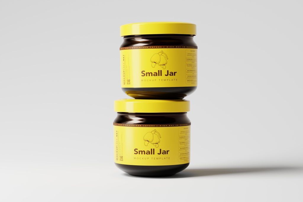 300ml Squat Jar Mockup