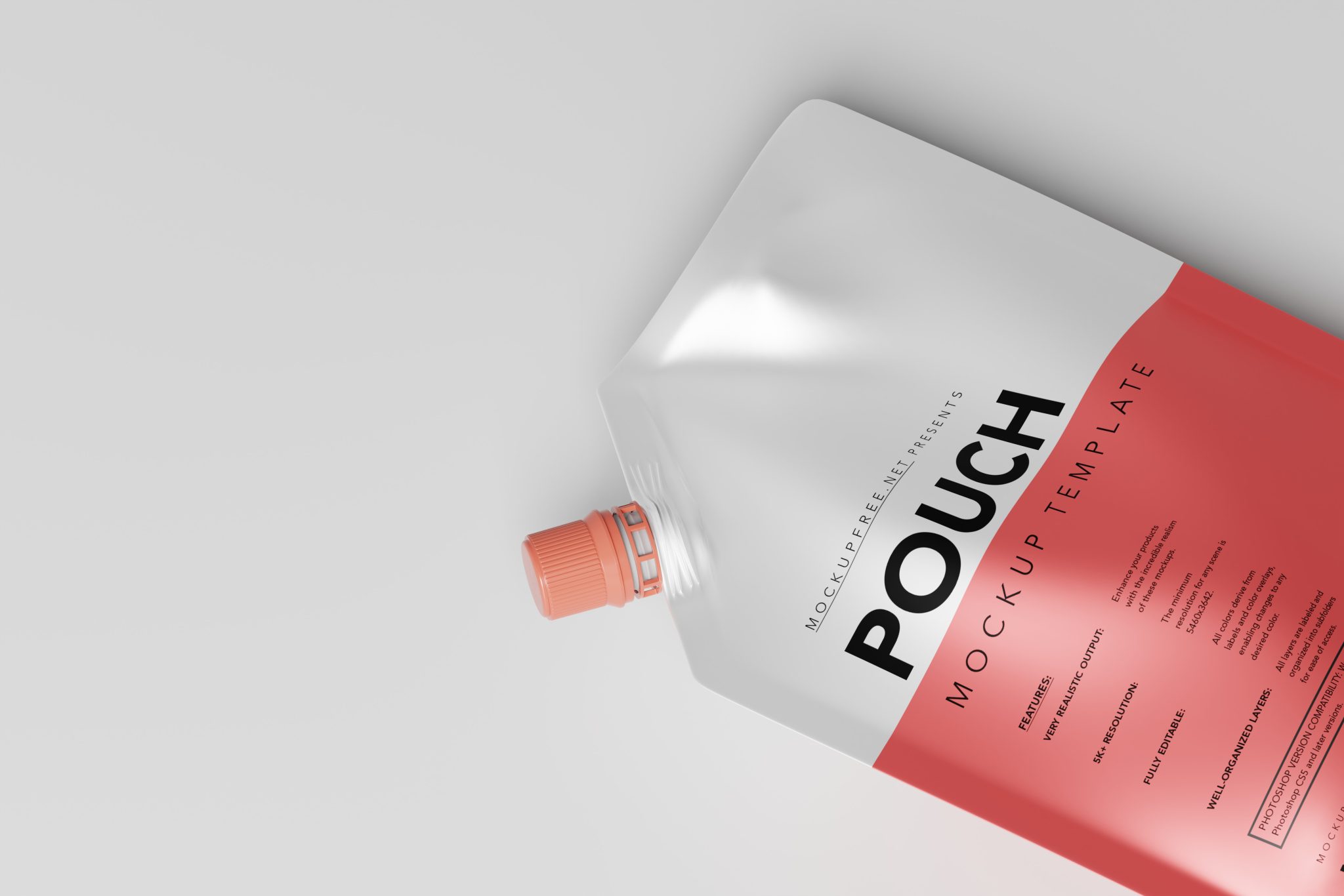 Doy Pack or Plastic Stand-up Pouch Packaging Mockups - Mockup Free